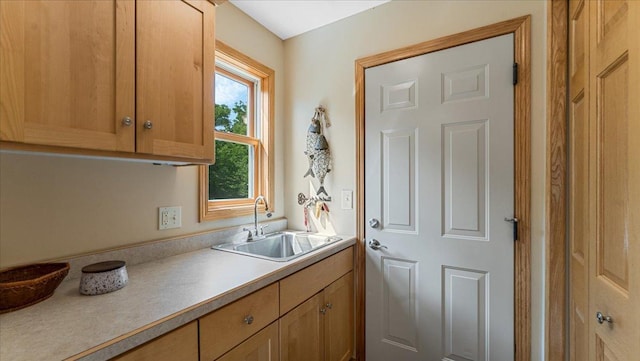 4132 Omaha Ln NW, Alexandria, MN 56308 - kitchen featuring a sink and light countertops