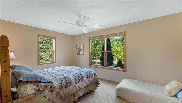 4132 Omaha Ln NW, Alexandria, MN 56308 - bedroom with carpet floors and a ceiling fan