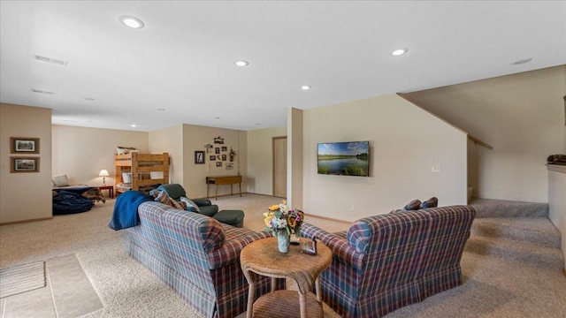 4132 Omaha Ln NW, Alexandria, MN 56308 - living room with carpet and recessed lighting