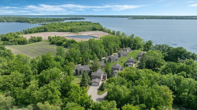 4132 Omaha Ln NW, Alexandria, MN 56308 - aerial view of residential area featuring a nearby body of water