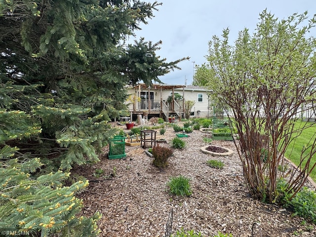 18755 Cassie Ln, Pokegama Twp, MN 55063 - view of yard with a deck