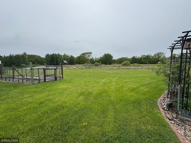 18755 Cassie Ln, Pokegama Twp, MN 55063 - view of grassy yard featuring a view of rural / pastoral area