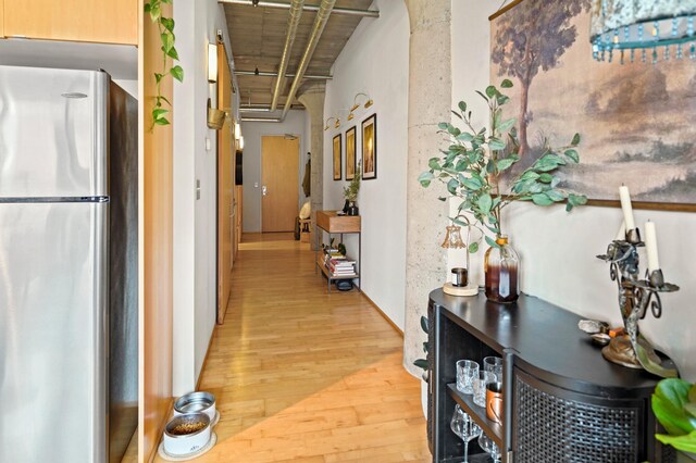 748 3rd St N Unit 504, Minneapolis, MN 55401 - hallway featuring light wood-style flooring