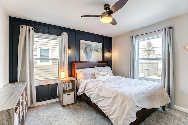 321 15th Ave N, Hopkins, MN 55343 - bedroom with light colored carpet and ceiling fan