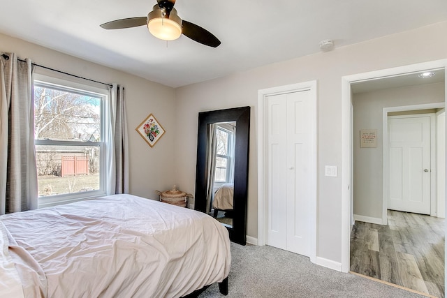321 15th Ave N, Hopkins, MN 55343 - bedroom with ceiling fan and light carpet