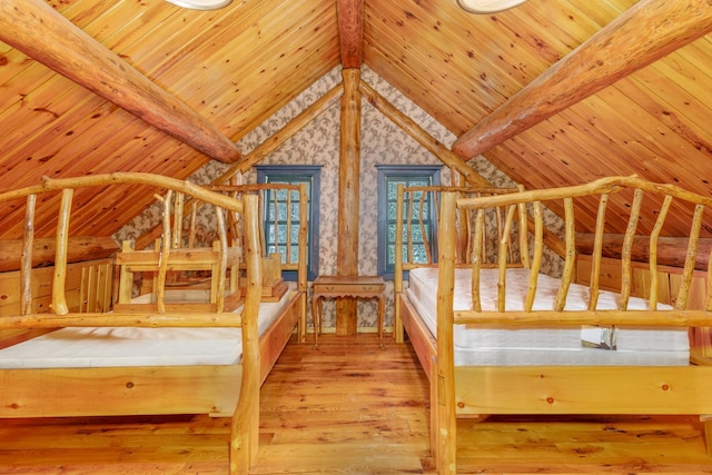 3547 Norway Ln, Ely, MN 55731 - unfurnished bedroom with wood ceiling and wood finished floors