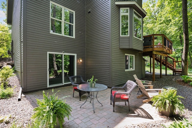6253 Niagara Ct N, Maple Grove, MN 55311 - view of patio with stairway and a deck