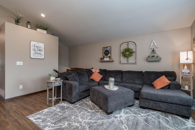 641 Beverly St, Wanamingo, MN 55983 - living room with wood finished floors and baseboards