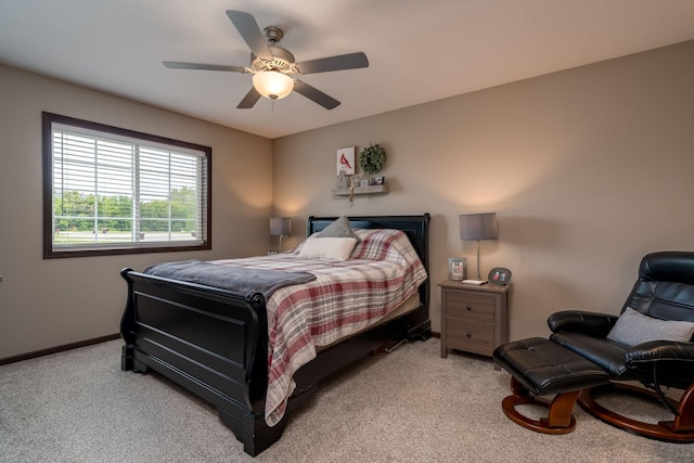 641 Beverly St, Wanamingo, MN 55983 - carpeted bedroom with baseboards and a ceiling fan