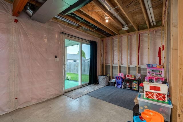 641 Beverly St, Wanamingo, MN 55983 - rec room with concrete floors