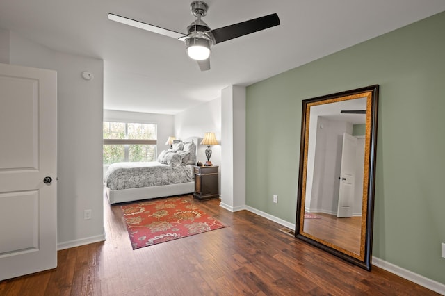 3474 White Pine Way, Stillwater, MN 55082 - bedroom with wood finished floors, ceiling fan, and baseboards