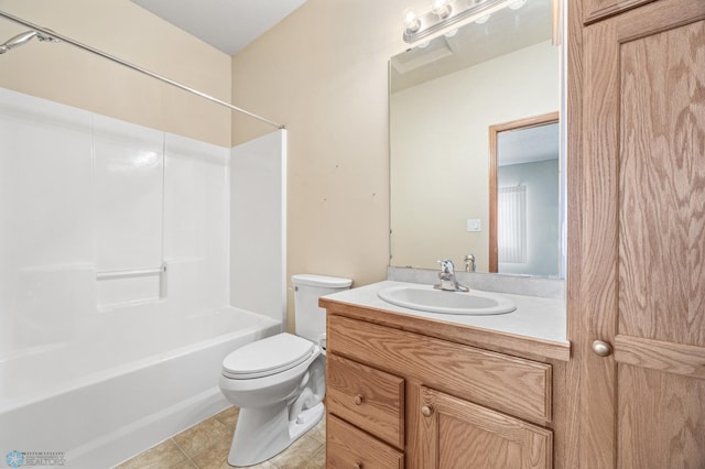 4388 52nd St S, Fargo, ND 58104 - bathroom featuring vanity, tile patterned flooring, and bathtub / shower combination