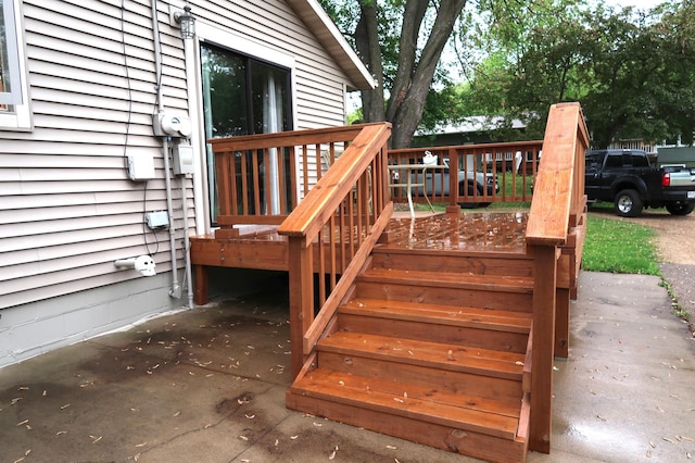663B Main St, Ellsworth, WI 54011 - view of wooden terrace