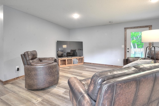 454 Roosevelt Dr, Dresser, WI 54009 - living area with wood finished floors and baseboards