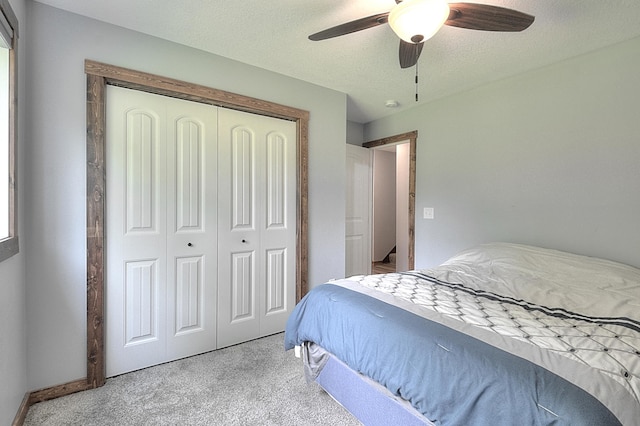 454 Roosevelt Dr, Dresser, WI 54009 - bedroom featuring carpet, a closet, and ceiling fan