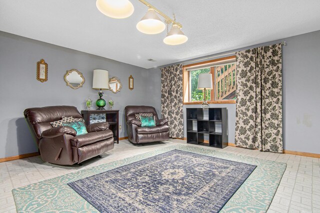 18905 Yalta St NE, East Bethel, MN 55092 - living room with baseboards and a textured ceiling