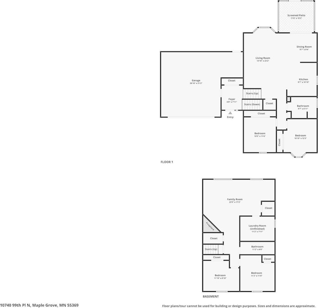 10740 99th Pl N, Maple Grove, MN 55369 - view of home floor plan