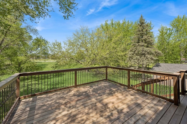 8415 Needham Ave NE, Otsego, MN 55330 - wooden terrace with a lawn