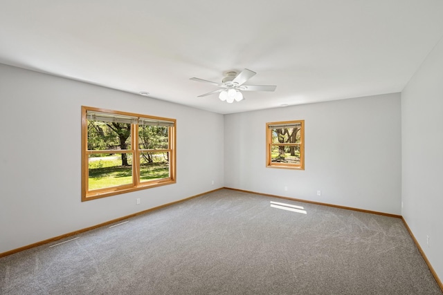 8415 Needham Ave NE, Otsego, MN 55330 - spare room with carpet floors, ceiling fan, and baseboards