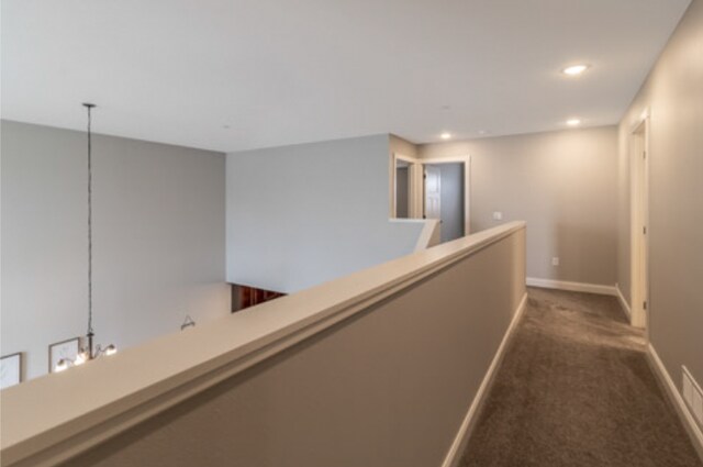 642 Haeberle Ave, New Ulm, MN 56073 - hallway with dark carpet and recessed lighting