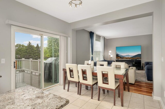 12049 Waconia Cir NE, Blaine, MN 55449 - tiled dining space with plenty of natural light