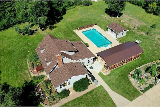 11520 120th St N, Stillwater, MN 55082 - view from above of property featuring a pool