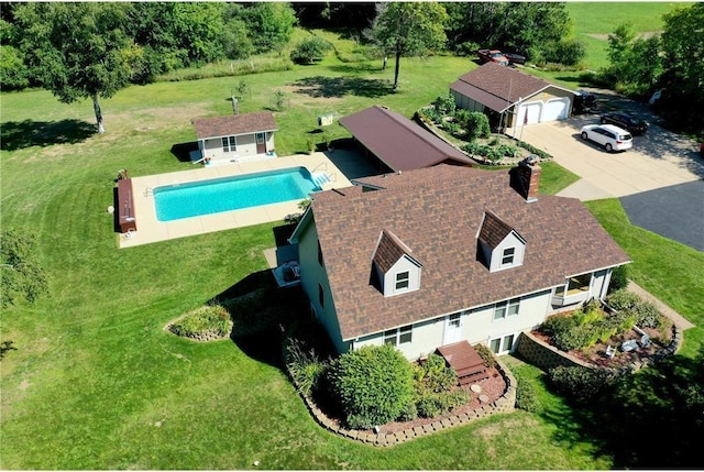 11520 120th St N, Stillwater, MN 55082 - aerial view of property and surrounding area featuring a pool area
