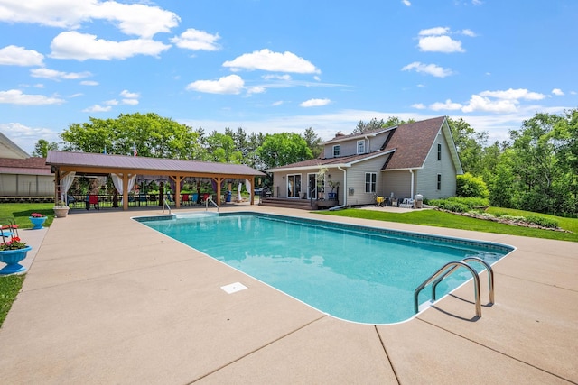 11520 120th St N, Stillwater, MN 55082 - outdoor pool with a gazebo and a patio area