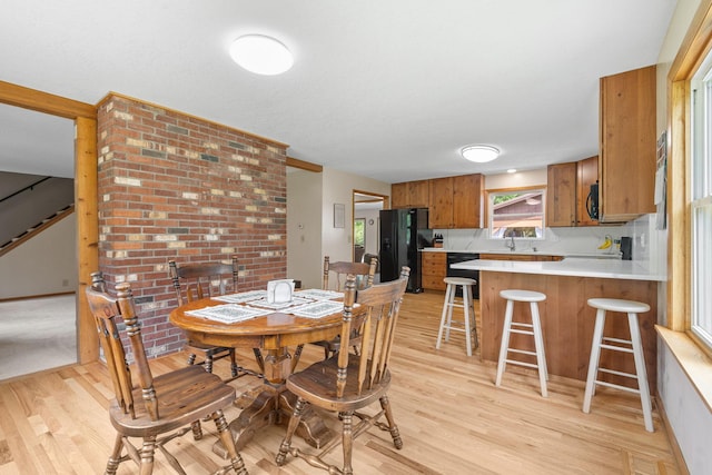 11520 120th St N, Stillwater, MN 55082 - dining space featuring light wood-style floors and stairway