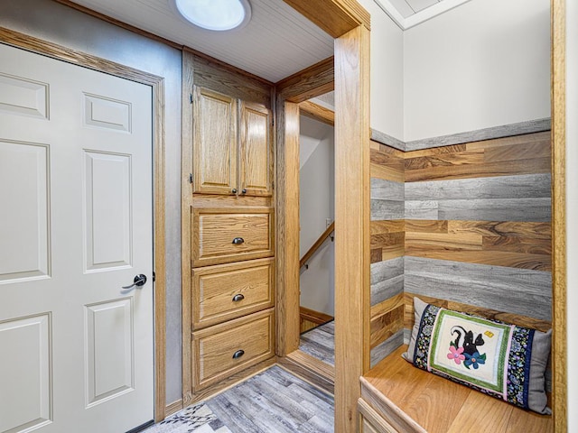 1144 Waldon Pl, Arden Hills, MN 55112 - hallway with light wood-style floors