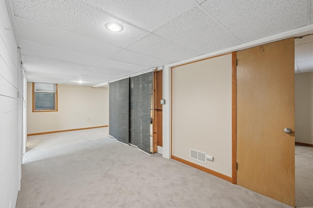 1441 Simpson St, Saint Paul, MN 55108 - finished below grade area featuring carpet floors and a drop ceiling