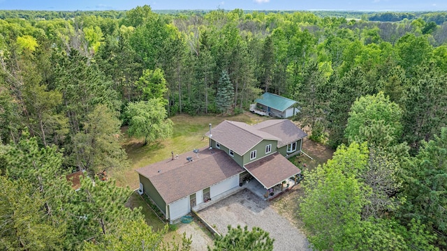 4480 253rd Ave NW, Isanti, MN 55040 - aerial view of property and surrounding area with a heavily wooded area