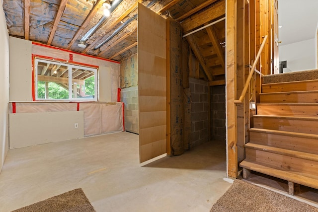 18358 Jenkins St NE, East Bethel, MN 55011 - basement featuring stairway