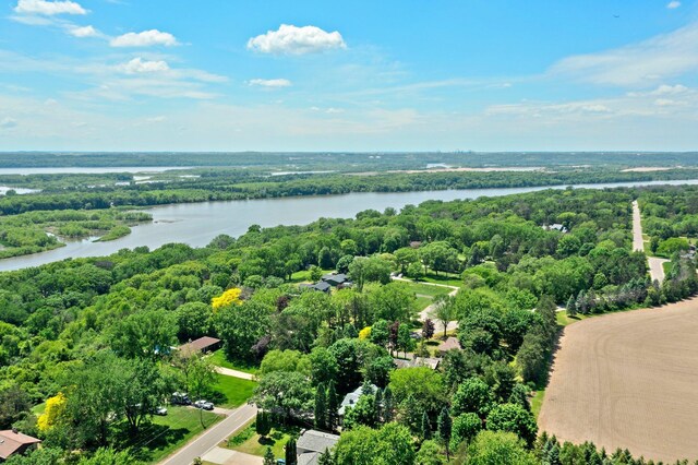 8170 113th St S, Cottage Grove, MN 55016 - drone / aerial view of a nearby body of water and a heavily wooded area