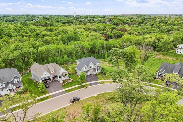 7137 61st St S, Cottage Grove, MN 55016 - aerial view of residential area featuring a forest