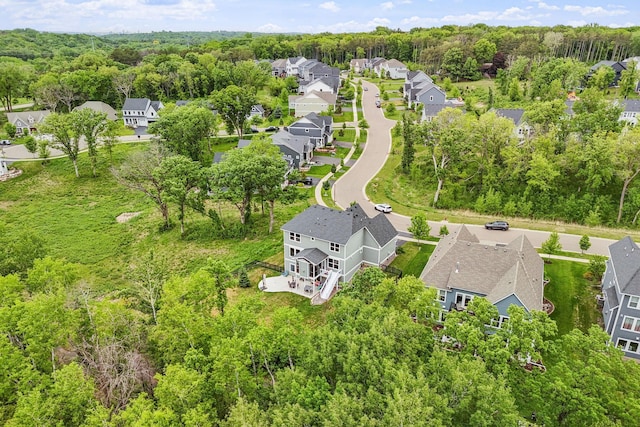 7137 61st St S, Cottage Grove, MN 55016 - aerial perspective of suburban area with a heavily wooded area