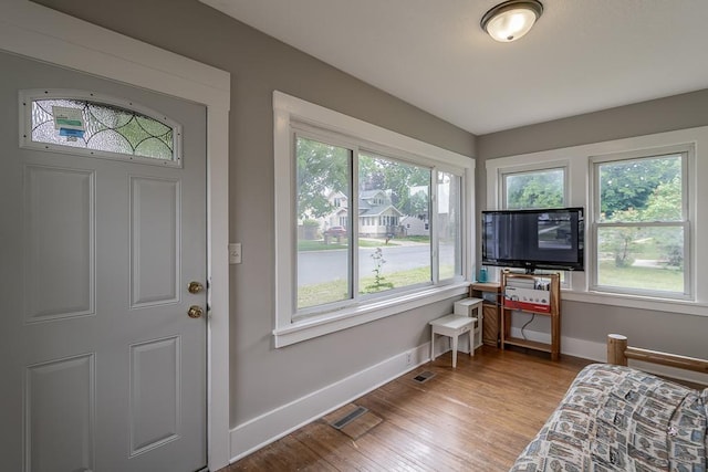 202 Adams St, Arlington, MN 55307 - entrance foyer with baseboards and wood finished floors