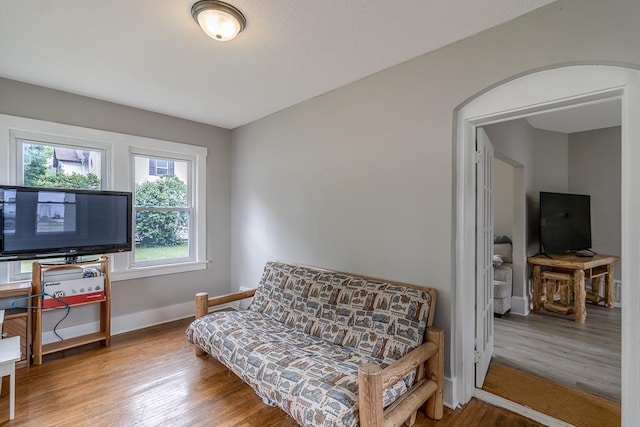 202 Adams St, Arlington, MN 55307 - sitting room featuring wood finished floors and baseboards