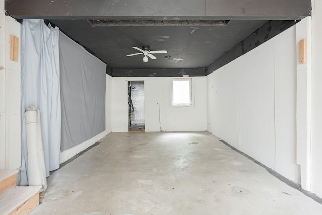3007 Cutters Grove Ave, Anoka, MN 55303 - below grade area with a ceiling fan