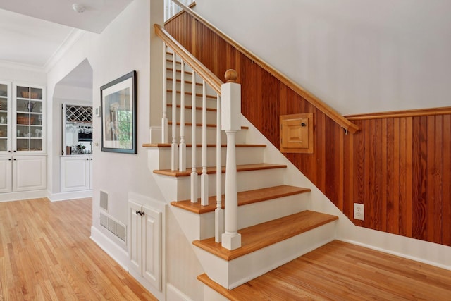 14 Forest Dale Rd, Minneapolis, MN 55410 - stairs with wood finished floors and ornamental molding