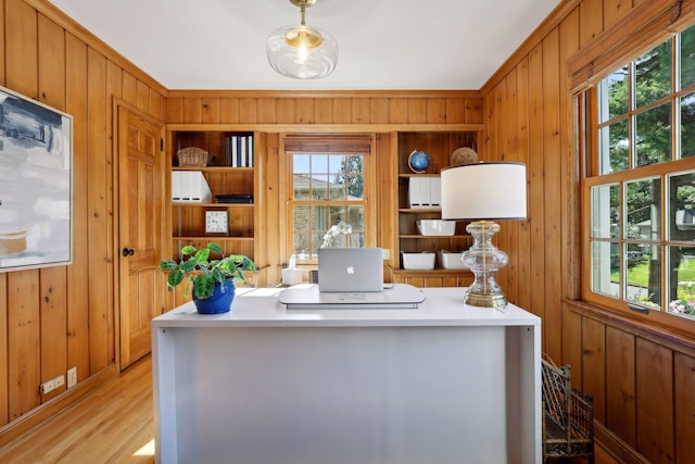 14 Forest Dale Rd, Minneapolis, MN 55410 - office area with wood walls and light wood-style flooring