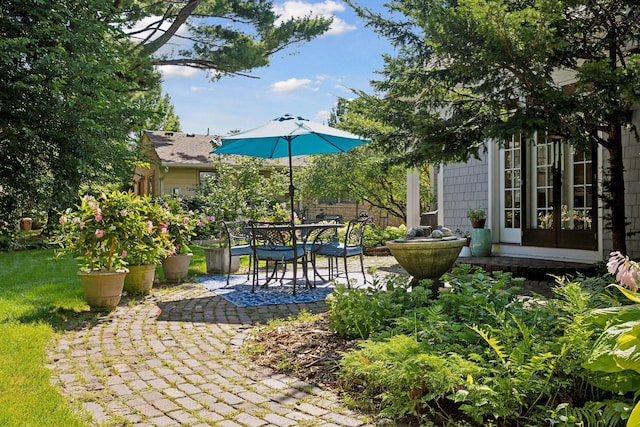 14 Forest Dale Rd, Minneapolis, MN 55410 - view of patio / terrace featuring french doors