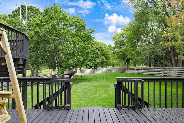 843 Northdale Blvd NW, Coon Rapids, MN 55448 - wooden terrace with view of wooded area