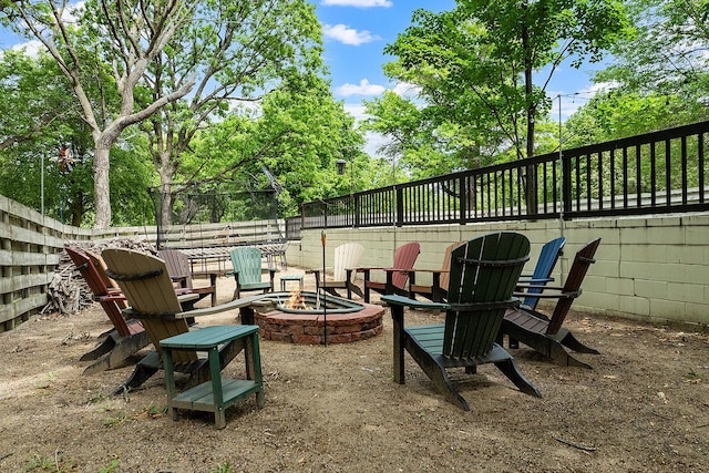 843 Northdale Blvd NW, Coon Rapids, MN 55448 - fenced backyard featuring a fire pit