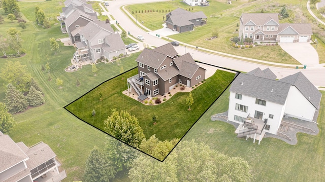 927 Southwell Enclave NE, Byron, MN 55920 - aerial perspective of suburban area with property boundaries highlighted