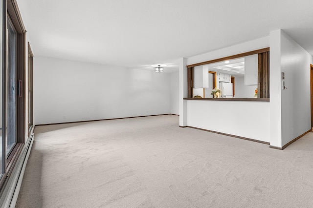 9700 Portland Ave S Unit 237, Bloomington, MN 55420 - unfurnished living room with carpet and baseboards