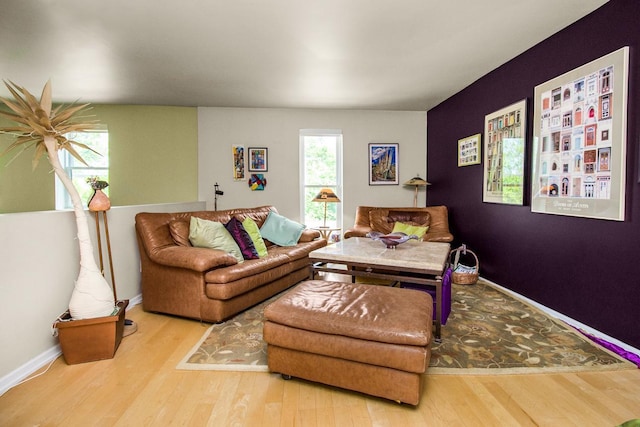 512 Laurel Ave Unit 1, Saint Paul, MN 55102 - living room featuring wood finished floors and baseboards