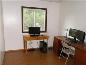 1356 Arden View Dr, Arden Hills, MN 55112 - office area with wood finished floors