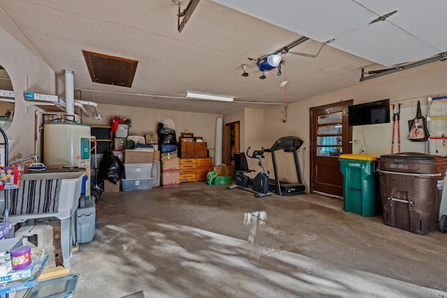 208 1st Ave NE, Geneva, MN 56035 - garage with water heater