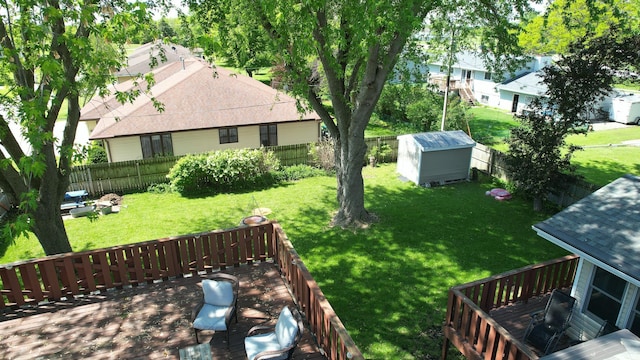 1715 Gateway Dr, Albert Lea, MN 56007 - view of yard featuring a deck